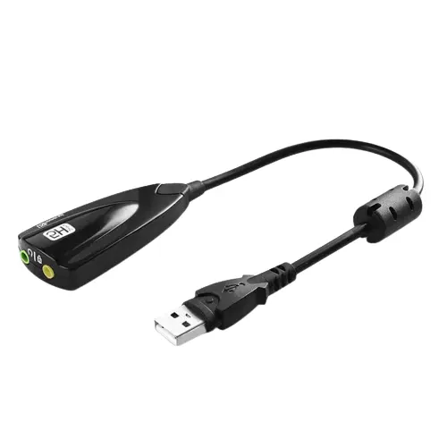 Placa de som externa usb2.0, preço de fábrica, oem, premium, 5hv2, placa de som, interface de áudio de canal 7.1, placa de som para laptop