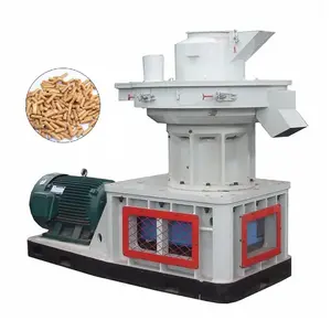 Granulateur de biomasse Machine à anneau vertical Moulin à granulés de bois Presse à granulés de balle de riz avec capacité 1-4 tonnes par heure
