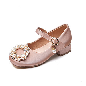 Chaussures de fête Mary Jane pour filles, chaussures de mariage pour petites filles, chaussures de princesse à talon bas - Product Image 5