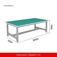 Mesa de Trabajo Móvil para Reparación de Celulares iPhone, para Uso en Hospitales y Escuelas, con Perfil de Aluminio Resistente a la Corrosión