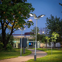 Réverbère solaire intégré extérieur 400W avec LED 6000K optimal pour l'éclairage extérieur