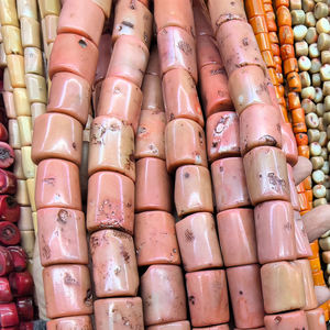 Perles irrégulières en pierre naturelle de corail semi-précieuse, colonne de 18 mm, <span class=keywords><strong>JADEAR</strong></span> noir, pour la fabrication de bijoux - Product Image 2