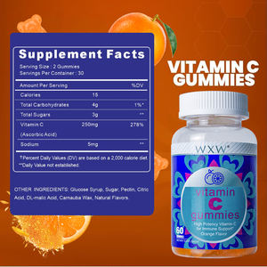Venta al por mayor personalizable vitamina C Gummies salud digestiva Gummy Candy productos de salud biotina suplementos nutricionales - Product Image 2