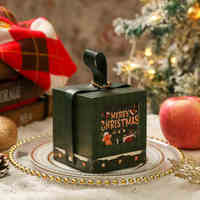 Boîte-cadeau en papier étanche Portable réutilisable UV Advantage pour la veille de Noël Emballage de pommes et de fruits Emballage de cadeau de Noël