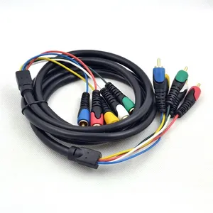 <span class=keywords><strong>Cable</strong></span> <span class=keywords><strong>AV</strong></span> Chapado en Oro de 1.8m con 5 Conectores RCA para HDTV, DVD, VCR, Reproductor de CD y Sistema de Cine en Casa, <span class=keywords><strong>Cable</strong></span> RCA de Audio/Video <span class=keywords><strong>RGB</strong></span> - Product Image 6