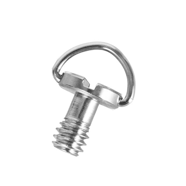 Custom Made Nickel D-Ring 1/4" Mounting Screw 10mm Length Camera Tripod Quick Release Plate