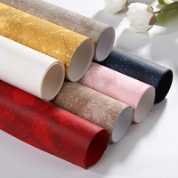 Papier d'emballage floral en gros de l'usine SY, papier fait main, papier spécial, papier d'emballage personnalisé utilisé pour l'emballage de boîtes cadeaux