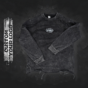 Sweat-shirt à capuche surdimensionné pour homme, imprimé personnalisé tendance, lourd, délavé à l'acide, respirant, effet usé - Product Image 1