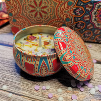 Lilin Aroma Kedelai Buatan Tangan Terlaris dengan Bunga Kering, Aroma Tahan Lama, Kemasan Mewah untuk Pernikahan dan Ulang Tahun