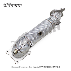 Downpipe Turbo Personalizzato per <span class=keywords><strong>Honda</strong></span> CIVIC <span class=keywords><strong>Type</strong></span> <span class=keywords><strong>R</strong></span>/<span class=keywords><strong>Type</strong></span>-<span class=keywords><strong>R</strong></span> FK8 FL5 2.0T 2015-2023, Tubi di Scarico Dritti Disponibili in Stock - Product Image 5