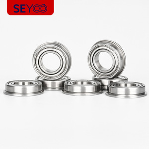 Rodamiento de Bolas de Ranura Profunda Seyoo 10x19x5mm de Acero Inoxidable con Brida, Sellado ZZ, Métrico P0 para Fabricación de Equipos de Fitness - Product Image 1