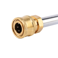 JH Electric M22 Jeu de lave-auto à connexion rapide avec lance en acier inoxydable 4000psi Matériaux en plastique et cuivre