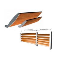 Vente en gros pare-soleil réglable coupe-feu ventilé intelligent aluminium façade aérobrise lame climatiseur persienne