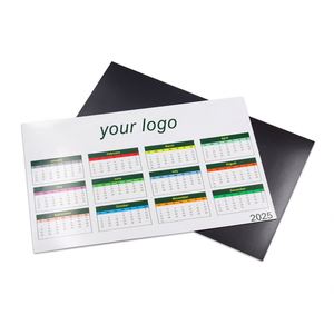 Calendrier magnétique personnalisé 2025 2026 avec logo de carte de visite pour agents immobiliers, calendrier en papier magnétique pour réfrigérateur - Product Image 1
