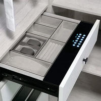 Quincaillerie multifonction série tiroir numérique à empreintes digitales rangement caché coffre-fort sécurisé