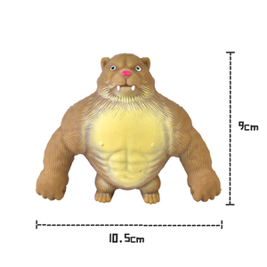 Jouet Squishy Tigre Amusant - Peluche Douce Anti-Stress Thème Animal Cadeau Nouveauté Décompression pour Adultes Décoration de Bureau - Product Image 4