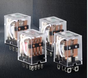 Relé de contacto plateado, relé intermedio pequeño, carcasa ignífuga de 8 pines, relé de CA - Product Image 2