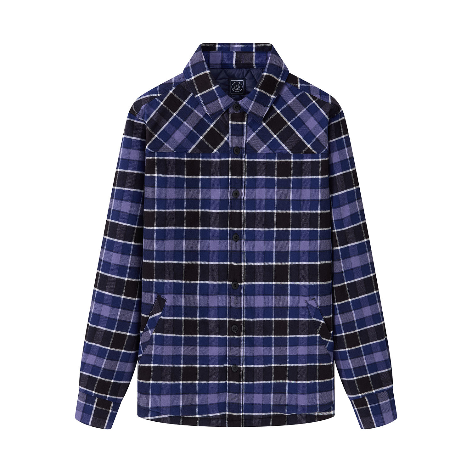 PURPLE/BLACK BIG PLAID