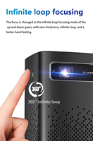 Mini Proyector DLP 3D Portátil al por Mayor, M1 HD 4K 1080P, Sistema Operativo Android 9, Lámpara, Cine en Casa, Proyector de Bolsillo para Exteriores
