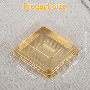 Square Moon <b>Cake</b> Tray Food Plastic Tray Custom Blister Tray for Food Snack <b>Cake</b> Biscuit <b>Container</b> Box - Product Image 2