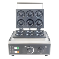Haute qualité Commercial électrique automatique antiadhésif beignets fabricant 6 beignets capacité nouvelle condition pour boulangerie Dessert magasins