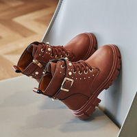 Vente en gros : Bottes d'hiver pour enfant avec fourrure, Chaussures décontractées pour enfant, Chaussures pour enfant style western, Bottes de créateur