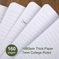 Cuaderno Espiral Personalizado con Tapa Blanda de Gamuza, Cuaderno de Notas con Rayas para la Universidad, Diario, Agenda para Escribir, Escuela, Oficina