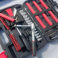 Ensemble de clés à cliquet miniatures 130 pièces, cliquet à dégagement rapide 72 dents avec embouts de tournevis en acier S2