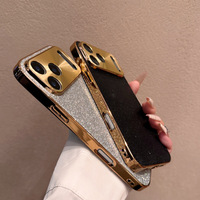 Coque de protection anti-chute intégrale tendance avec placage diamant scintillant pour iPhone 17 Pro Max