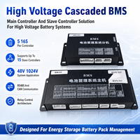 Banco de Energía Modular 80S PCBA con Almacenamiento de Energía BMS EC-HV-MC1+EC-HV-SC4+Pantalla LCD de 4.3 Pulgadas, Control de Relé de Alto Voltaje, CAN RS485