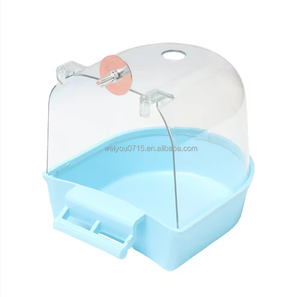 Nouvelle <span class=keywords><strong>baignoire</strong></span> d'<span class=keywords><strong>oiseau</strong></span> avec accessoires de <span class=keywords><strong>cage</strong></span> à oiseaux de salle de bain perroquet, fournitures d'oiseaux pour animaux de compagnie en peau de tigre de poulpe - Product Image 1