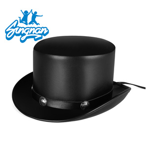 Unisex Brown <span class=keywords><strong>Mad</strong></span> <span class=keywords><strong>Hatter</strong></span> Magictopper PU Da <span class=keywords><strong>Top</strong></span> <span class=keywords><strong>Hat</strong></span> Cho Người Lớn Nhân Vật Phong Cách Sẵn Sàng Để Tàu Cho Ngoài Trời Cảnh - Product Image 5