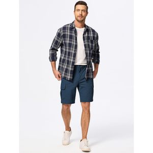 Pantalones Cortos Cargo para Hombre FOXA, de Pana, Cintura Elástica, Ligeros, para Senderismo, Trabajo y Actividades al Aire Libre - Product Image 2