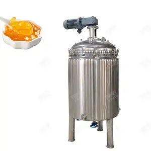 100 200 500 3000L steam heating cooling Stainless Steel Double Jacketed Agitator Mixing Tank Emulsifier Homogenizer Mixer Tank