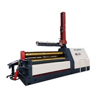Machine à cintrer les tôles à quatre rouleaux motorisée PLSON pour la fabrication de structures en acier/aluminium, de coques de réservoirs et de chaudières, avec une puissance de 11 kW
