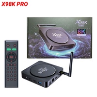Nouveau lecteur multimédia Android 11.0 X98K PRO RK3566 prenant en charge la 8K HD H.265 HEVC, WiFi 2.4G/5G, BT5.0, 3D, USB3.0, LAN 1000M X98KPRO