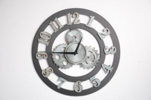 <span class=keywords><strong>Orologio</strong></span> da Parete Vintage con <span class=keywords><strong>Ingranaggi</strong></span> Classici, Grande <span class=keywords><strong>Orologio</strong></span> in Legno Stile Retrò per Soggiorno, Hotel, Ristorante - Product Image 5