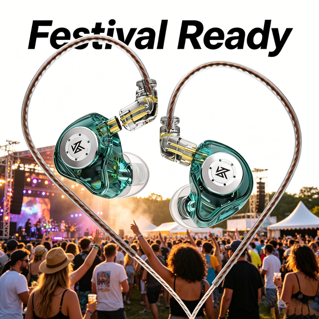 KZ-EDX PRO 10mm Dual Magnetic Dynamic Driver Earphone3.5mm Wired Control HiFi In-Ear Headset with 120cm Cord