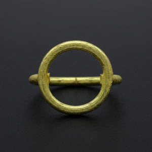 Fashionable Vintage Brass <b>Ring</b> <b>18K</b> <b>Gold</b> Plated Plain Inlay Unisex Children's Statement Wings Style Gift - Product Image 1