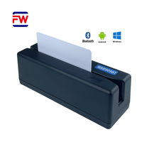 Lecteur/enregistreur de cartes magnétiques FUWEI MSR909BT, encodeur de bande magnétique 3 pistes, USB externe, normes ISO/ANSI/AAMVA/CA DMV