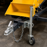 Convoyeur de bois de chauffage à essence 7HP, élévateur de bois de 236 pouces de long, empileur de bûches réglable en hauteur de 124 pouces pour le traitement du bois de chauffage