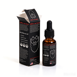 Boîte coulissante en carton kraft personnalisée pour huile à <span class=keywords><strong>barbe</strong></span> pour hommes, emballage en gros avec fermeture à rabat - Product Image 1