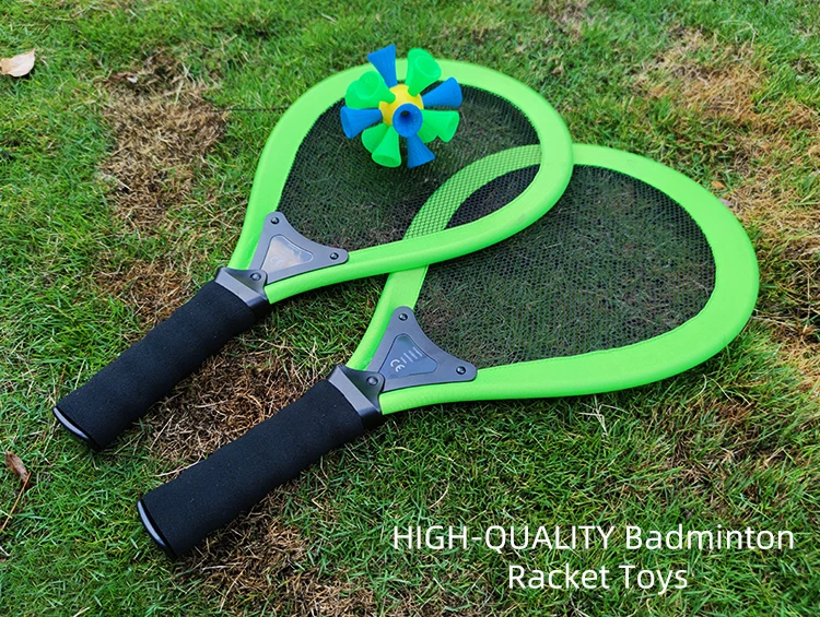 Custom Logo Wholesale New Funny Outdoor Sport Rackets toys Kids Plastic Soft Tennis kit Bashminton Badminton Paddle Racket