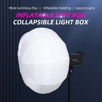 Lanterne sphérique pliable de 80 CM, boîte souple de boule vidéo photographique de Studio avec monture Bowens