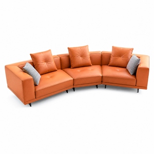 Sofá Minimalista de Tela JM de 3 Plazas 3480x1020x640mm |   Uso en Sala de Estar |   Personalizable por OEM |   Origen China |   Perfil bajo - Product Image 1