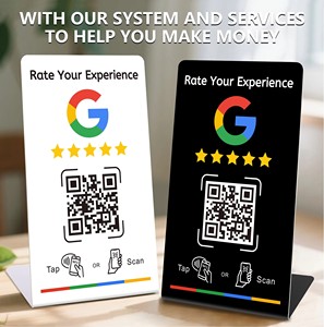 <span class=keywords><strong>Tarjeta</strong></span> de Regalo de <span class=keywords><strong>Google</strong></span> <span class=keywords><strong>Play</strong></span> sin Contacto con Chip NFC, Soporte de Exhibición para Reseñas de <span class=keywords><strong>Google</strong></span>, Soporte para Código QR, Soporte Personalizado para Código QR - Product Image 1