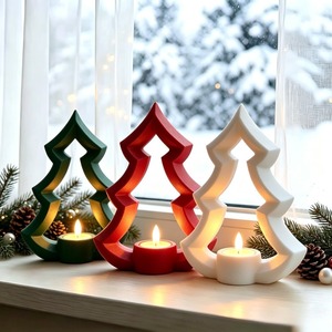 Base para Árbol de Navidad Nórdico, Plástico Impreso en 3D, Hueco, Ecológico, Rojo, Verde, Blanco, Decoración para Ventanas, Hogar, Sala de Estar, Invierno - Product Image 1