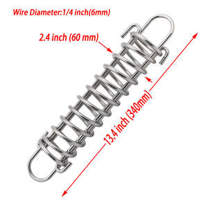 स्टेनलेस स्टील शॉक एब्जॉर्बिंग डॉक लाइन स्प्रिंग मरीन हार्डवेयर बोट एंकर मूरिंग डैम्पर स्नबर - Product Image 4