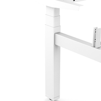 Bureau électrique réglable en hauteur JIECANG H-frame pour 2 postes de travail