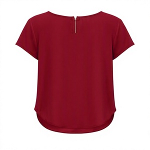 T-shirt à manches courtes pour femmes grandes tailles, de haute qualité, respirant, 100% coton, vêtements décontractés pour femmes, logo personnalisé - Product Image 5